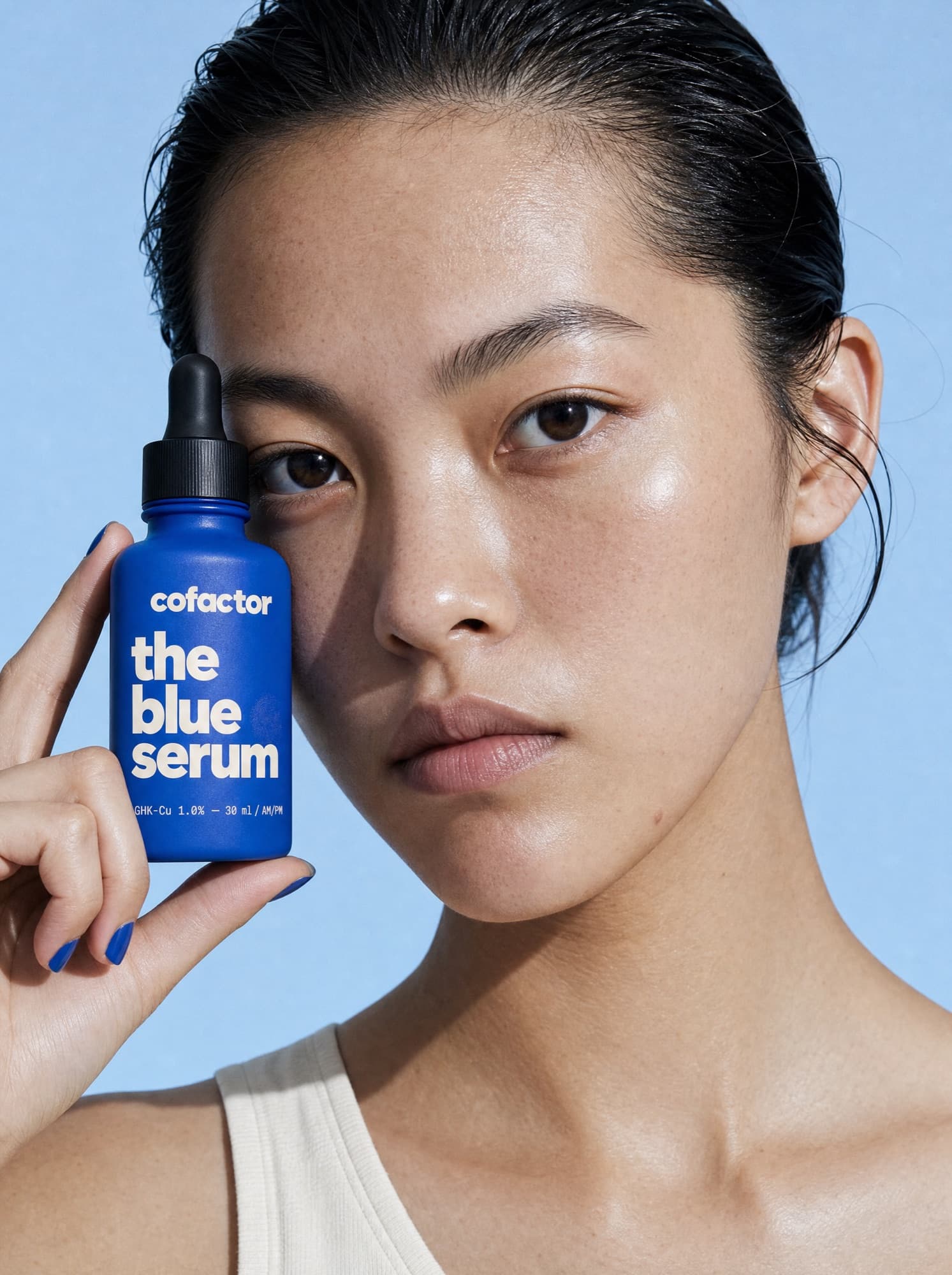 the blue serum